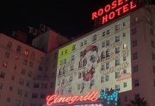 Genshin Impact character Klee Takes Over the Side of the Roosevelt Hotel to Celebrate Her First Birthday