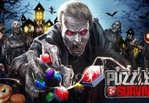 Puzzles & Survival lets players fight off zombies and locusts in Halloween event, along with a special gift code