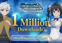 “Is It Wrong to Try to Pick Up Girls in a Dungeon?: Battle Chronicle Achieved 1 Million Downloads