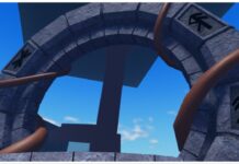 Clover Retribution Blood Magic Guide Feature image for our Clover Retribution Blood Magic guide which shows a stone archway with winding vines climbing up it to keep it stable. Through the arc is a clear blue sky
