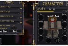 Clover Retribution Stats Guide Feature image for our Clover Retribution Stats Guide which shows a page of player stats including a picture of them on the right and their visible armours and accessories.