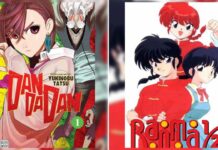 Will The Leaks Postpone The Scheduled Release For DAN DA DAN And Ranma 1/2? Feature image for our leaks news showing the first cover art for dandadan on the left and the feature image for ranma 1/2 on the right as a split collage