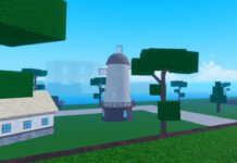 How To Get Portals In Meme Sea Feature image for our How To Get Portals In Meme Sea guide. Image shows a scenic view of trees, houses, and a windmill.