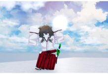 How To Leave A Division Type Soul Guide – Joining and Leaving Requirements! Feature image for our How to leave a division type soul guide which shows a soul reaper character standing before a vast blue cloudy sky doing a dance with her arms in the air