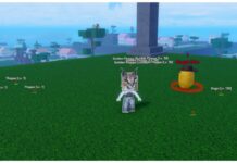 Meme Sea Instinct Guide Feature image for our Meme Sea Instinct guide which shows my avatar stood next to a nugget man with her instinct active showing all surrounding mobs using a white outline