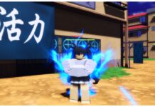 The Time Of Ninja Elements Tier List – Rerelease Rankings! feature image for our the time of ninja element tier list showing a character wearing a white top and skirt with black twin tails with her hands held together in front of her with blue energy swirling around her