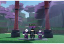 Weak Legacy 2 Final Selection Guide Feature image for our Weak Legacy 2 Final Selection guide which shows the red gate at the start of final selection with pink trees in the background and 3 npcs standing at the entrance to welcome players