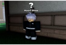 Weak Legacy 2 Haori Tier List – November 2025! Feature image for our Weak Legacy 3 Haori Tier List showing the haori npc wearing all black and standing beside a pale building wall with an ? above his head