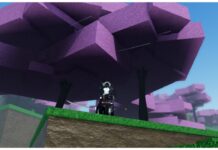 Weak Legacy 2 Rankings Guide Feature image for our Weak Legacy 2 Rankings guide which shows a forest of pink trees with a character and sword standing looking down towards the bottom-up view camera