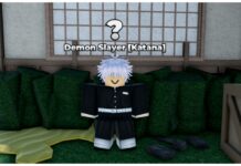 UPD 4.5 Weak Legacy 2 Weapons Guide Feature image for our Weak Legacy 2 weapons guide which shows a katana selling NPC who has a black uniform and white hair as he stands before a pale building