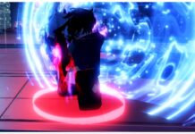 Anime Vanguards Update 0.5 Tier List – All New Units Ranked! Feature image for our Anime Vanguards Update 0.5 Tier List showing a blue swirling portal with the Song Jin Woo unit stood before it holding his blades with a red circle shining beneath him