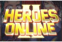 Heroes Online 2 Codes – All Release Rewards! Feature image for our heroes online 2 codes guide showing the yellow logo for the game with a blurred art collage of characters from the series dimly behind the logo