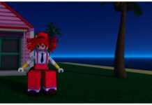 Ijul Piece 2 Trading Values Tier List Feature image for our Ijul Piece 2 Trading value tier list showing a character cosplaying mesmerizer teto stood in front of the kame house at night time with a palm tree to her right and the small pink house to her left
