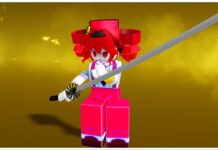 Roblox Bleach Lost Souls Stats Guide – Soul Trees, Mastery and More! Feature image for our Lost Souls Stats guide showing Teto holding a blade against a golden background as she runs her hand along the blade to admire it