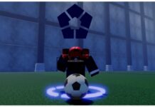 Roblox Skillful Talents Guide Feature image for our roblox skillful talents guide showing a player in blue uniform running towards the camera with a ball. The player has a baguette in her mouth and red hair in a drill-like pigtails in the same style as kasane teto