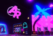 Who Is The Best Mythic In Anime Reborn Feature image for our Best Mythic In Anime Reborn guide. Image shows a pink 'AR' sign in an arcade.
