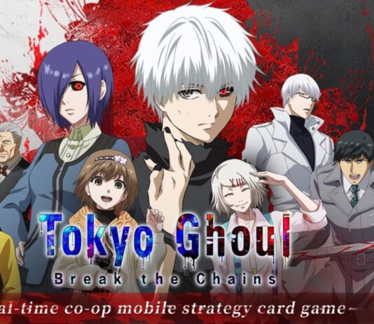 Tokyo Ghoul Break The Chains Codes – November 2024 Feature image for our Tokyo Ghoul Break The Chains Codes guide. Image shows characters looking at the screen.