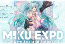 Celebrate Mikus First Time Down Under With MyMiku Sona Creation During Miku Expo 2024 New Zealand and Australia Feature image for our miku expo 2024 new zealand and australia news showing miku in a coral-inspired ocean outfit with her hand extended up as a blue bubble background surrounds her with the expo title over her legs