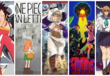 Our 5 Favourite Anime Releases of 2024! – Watchlist Must Haves! feature image for our 5 favourite anime releases of 2024 showing a 5-way collage of each selected series for my picks