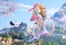 Infinity Nikki Codes – December 2024 Feature image for our Infinity Nikki Codes guide. Image shows a girl riding a bike in the air.