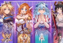 Isekai Saga Awaken Codes – December 2024 Feature image for our Isekai Saga Awaken Codes guide. Image shows 4 anime characters next to each other.