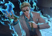 Jujutsu Kaisen Phantom Parade Builds Guide – The Best Team Picks Feature image for our Jujutsu Kaisen Phantom Parade Builds guide. Image shows a man in a suit with glasses pulling his tie.