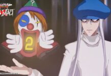 Hunter x Hunter Nen x Impact Kite Has Been Announced As A Playable Character In Upcoming Game Feature image for our Hunter x Hunter Nen x Impact Kite guide. Image shows a man with long silver hair in a blue hat holding a floating clown head with small arms and feet.