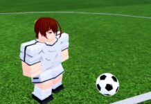 LockOver Codes – January 2025 Feature image for our LockOver Codes guide. Image shows a football character standing on a pitch near a football.