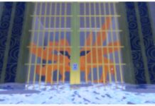 Ninja Time Family Tier List – Ranked Including Lineage Buffs! Feature image for our ninja time family tier list showing the nine tails raid boss behind bars from the loading screen of the game.
