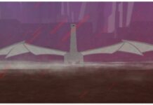 Rune Slayer Class Tier List – Including Sub-Classes! Feature image for our rune slayer class tier list showing a white dragon roaring in the background as red rain pours down on a flat cobbled land