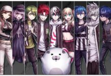 Tribe Nine Tier List and Reroll Guide Feature image for our tribe nine tier list and reroll guide showing a huge roster of characters with a small white puffball animal in the centre of the image with its arms outstretched to showcase each character