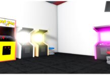 Verse Piece Artifacts Guide – Obtainment and Skills! Feature image for our verse piece artifacts guide showing the arcade machines glowing with neon LED screens resting against a black wall