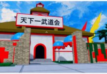 Verse Piece Races Tier List – Ranked With Reasons! Feature image for our verse piece races tier list showing the strongest arena dojo which is white and red with japanese lettering across the front