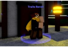 What Is The Best Trait In Verse Piece? Feature image for our what is the best trait in verse piece guide showing the trait reroller npc with his hand raised to his chin in thought as he swings from side to side