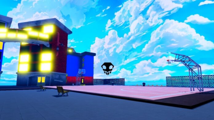 Feature image for our Arise Crossover Dungeons guide. Image shows a basketball court with buildings in the background.