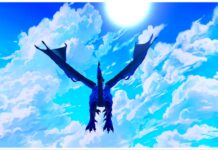 Arise Crossover Rarest Shadow – Who It Is and How To Obtain! Feature image for our arise crossover rarest shadow guide showing a blue dragon from behind flying in the sky on a clear skies day