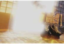 Hollow Era Shikai Tier List – Ranked With Reasons! Feature image for our hollow era shikai tier list showing a roblox character looking to the right who is shirtless and very muscular. He has a long white beard and there is a fierce explosion behind the character