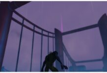 How To Get Air Walking in Hollow Era Feature image for our how to get air walking in hollow era guide showing the back of a hollow who is looking up at the pink beam of light on top of a red bridge