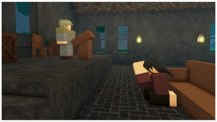 feature image for our rune slayer dagger guide showing an npc kneeling in front of a church bench at the front of the church with a priest standing behind the wooden pillar at the front