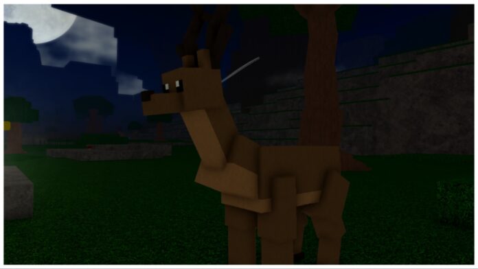 Feature image for our rune slayer goblin king guide showing a deer in a forest at night time