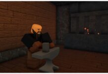 Rune Slayer Rune Carver Guide – Obtainment and Uses! Feature image for our rune slayer rune carver guide showing a blacksmith npc at an anvil whacking it with a hammer with a furnace burning behind him