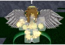 Verse Piece Fallen Angel Guide – Boss, Race and Quest Giver! Feature image for our verse piece fallen angel guide showing the npc who is a pure white angel with glowing orbs emitting from its core, arms, and legs.