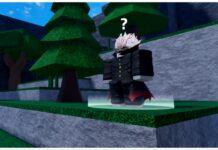 Verse Piece Okarun F Skill – Obtainment, Attributes, and Showcase! Feature image for our verse piece okarun f skill guide showing the okarun turbo npc standing on a grassy ledge during day time