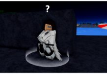 Verse Piece Starrk V1 – Obtainment Guide with Movesets! Feature image for our verse piece starrk v1 guide showing the starrk npc with a question mark above his head as he stands on a black rock formation