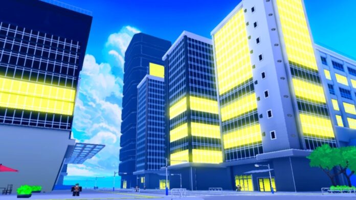 Feature image for our Arise Crossover XZ City guide. Image shows large city buildings.