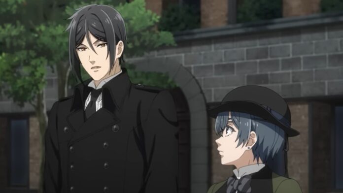 Feature image for our Black Butler Emerald Witch Arc news piece showing Ciel Phantomhive and Sebastian Michaelis.