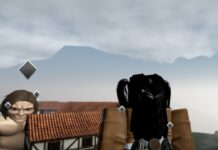 How To Get Female Titan Serum In Attack On Titan Revolution Feature image for our How To Get Female Titan Serum In Attack On Titan Revolution guide. Image shows a character looking over at houses in the distance with a titan coming towards her.