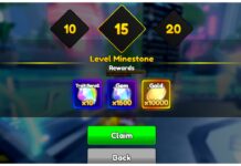Anime Rangers X Reroll Farm – Get Hundreds Per Hour! Feature image for our anime rangers x reroll farm guide showing the level milestones menu with rerolls as a prize