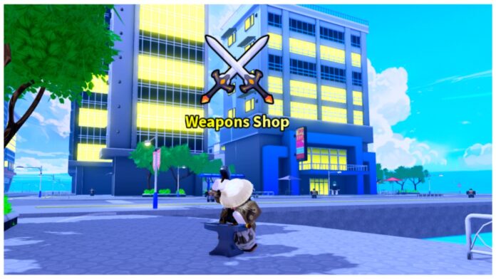 Feature image for our arise crossover charged blade guide showing the weapons merchant at XZ City who sells the charged blade