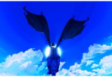 Arise Crossover Easter Codes Feature image for our arise crossover easter codes guide showing a player flying towards the sun on their blue dragon mount